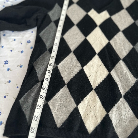Charter Club 100% Cashmere Argyle Sweater Sz: Petite M Pullover Winter Sweater. - Picture 4 of 10